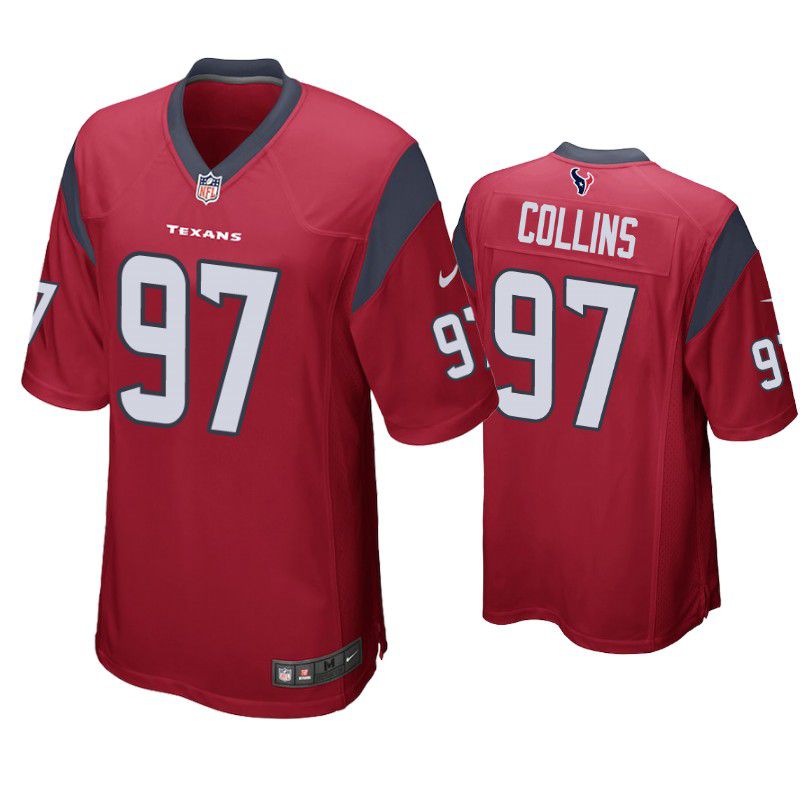 Men Houston Texans 97 Maliek Collins Nike Red Game NFL Jersey